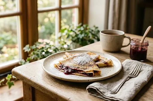 Delicate Homemade Crepes