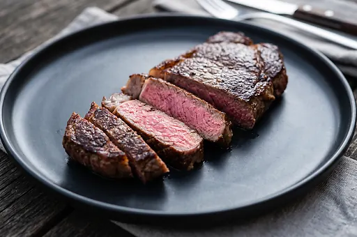 Juicy pan-seared steak