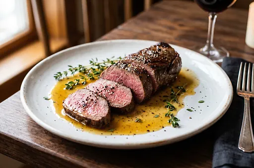 Venison Loin in Butter with Thyme