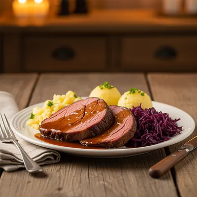Sauerbraten - marynowana niemiecka wołowina