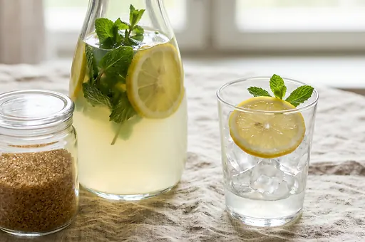 Homemade Mint Lemonade