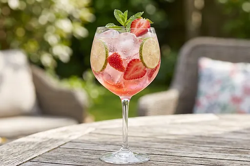 Strawberry Gin and Tonic