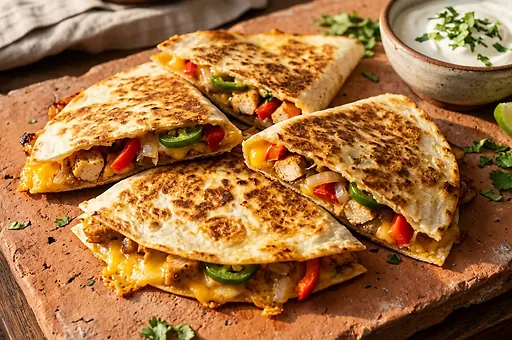 Quesadilla z kurczakiem po domowemu