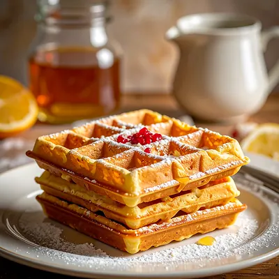 Waffles - a crispy treat from the waffle iron