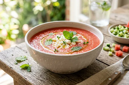Watermelon gazpacho