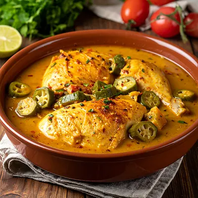Frango com Quiabo - kurczę z okrą z Minas Gerais