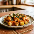 Patatas bravas: chrupiące ziemniaki z pikantnym sosem