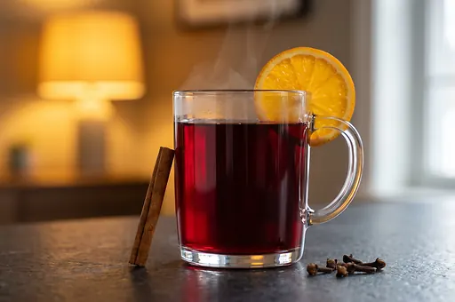 Christmas Punch with Rum and Fruit