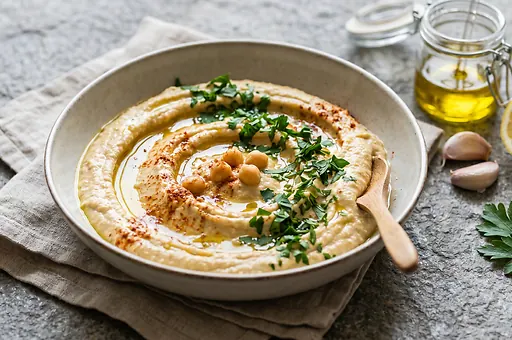 Hummus s olivovým olejem