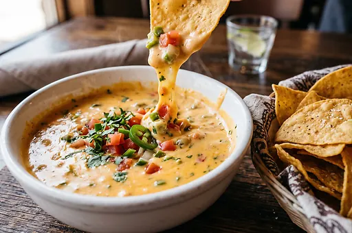Mexican queso cheese dip