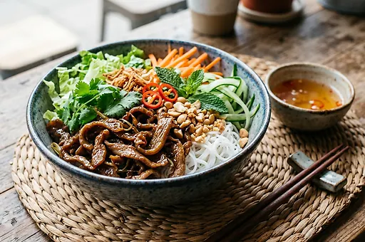Bún bò nam bộ s citrónovou trávou