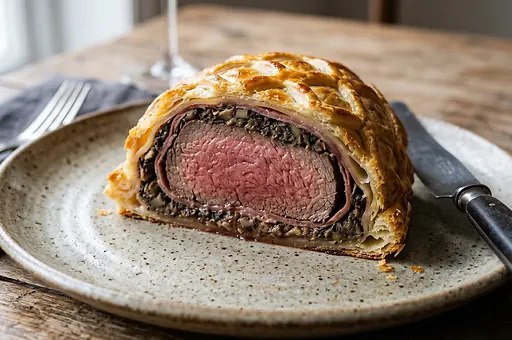Polędwica Wellington - klasyczny przepis z pastą i szynką parmeńską