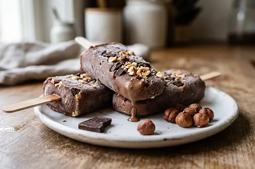 Hazelnut Chocolate Popsicles
