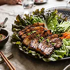 Tradycyjny koreański grillowany boczek samgyeopsal