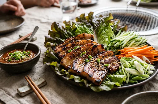 Samgyeopsal so ssamjangom