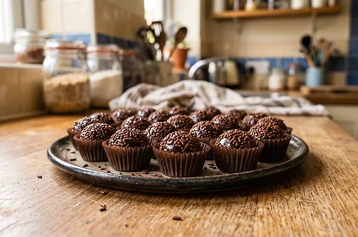 Brazylijski czekoladowy brigadeiro