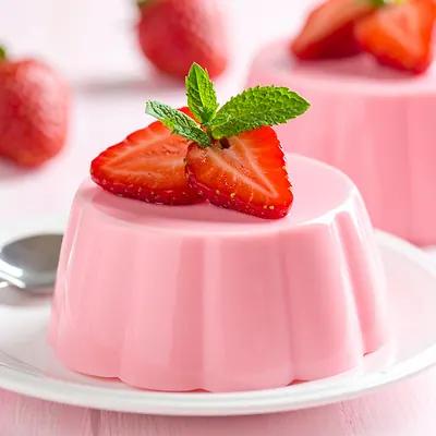 Jahodový pudink