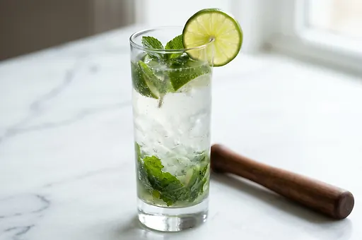 Virgin Mojito with Mint and Lime