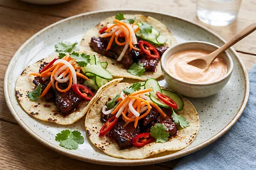 Wietnamsko-meksykańskie tacos w stylu banh mi