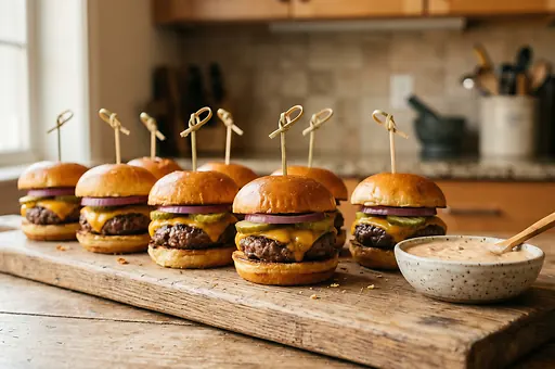 Mini hamburgery slidery
