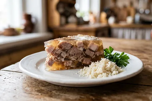 Russian Kholodets (Meat Aspic)