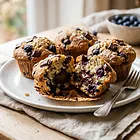 Muffiny z czekoladą i borówkami