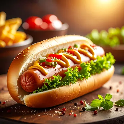 Hot dog - amerykańska parówka w bułce