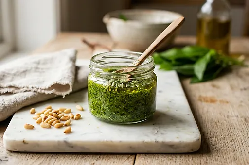 Pesto z czosnku niedźwiedziego