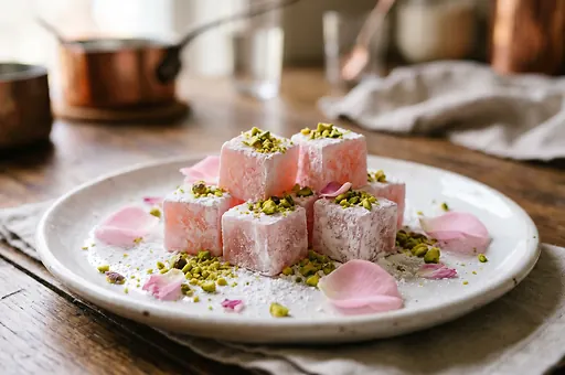 Lokum, pistachio Turkish delight