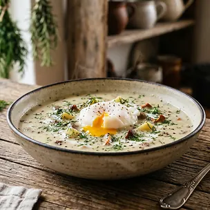 Kulajda - Creamy Czech Dill Soup