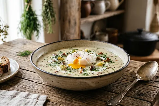 Kulajda - Creamy Czech Dill Soup