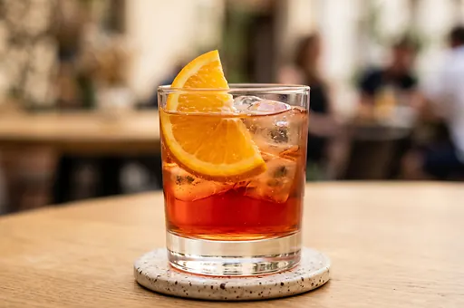 Americano z Campari i słodkim wermutem
