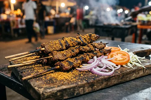 Nigeryjskie szaszłyki z grilla suya
