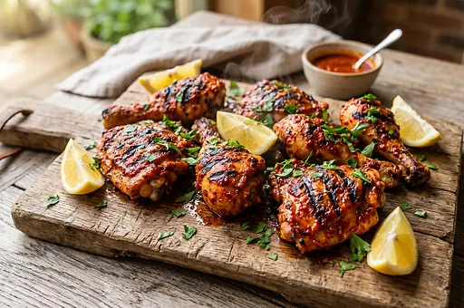 Piri piri chicken with spicy chilli sauce