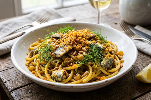 Sicilian pasta with sardines