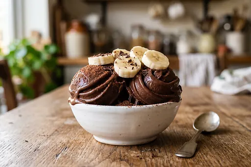 Czekoladowe nice cream bananowe