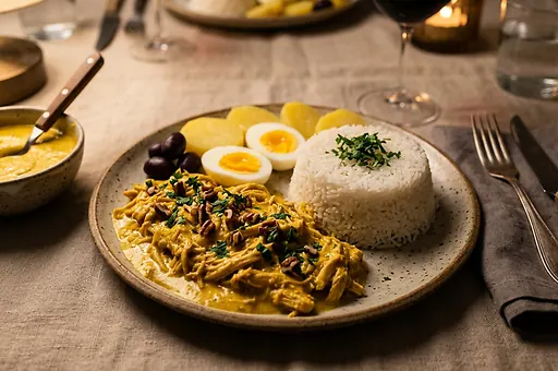 Ají de Gallina, peruwiański kurczak