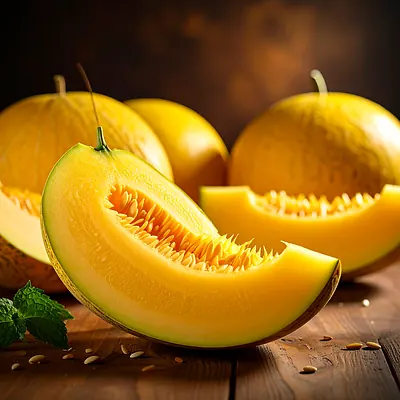Yellow melon - sweet and juicy summer fruit