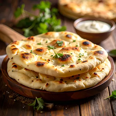 Naan, indyjski placek z tandura