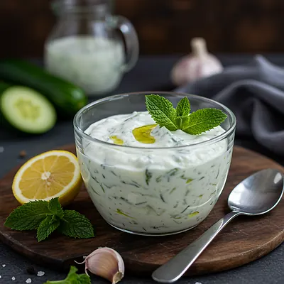 Tzatziki - Greek yogurt dip (Tzatziki)