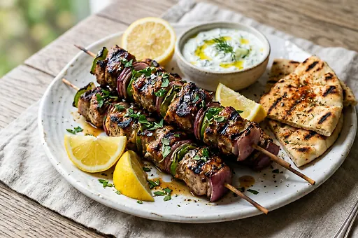 Souvlaki on a Skewer