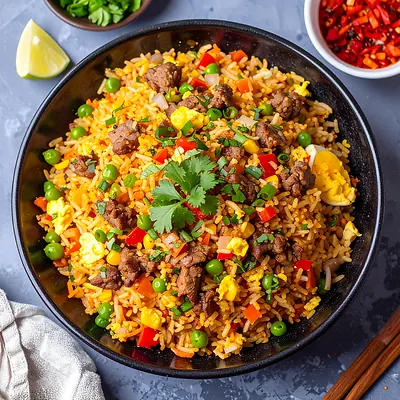 Arroz Chaufa - peruwiański smażony ryż