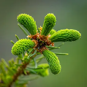 Young Spruce Shoots