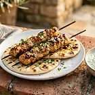 Grilled Chicken Souvlaki with Tzatziki