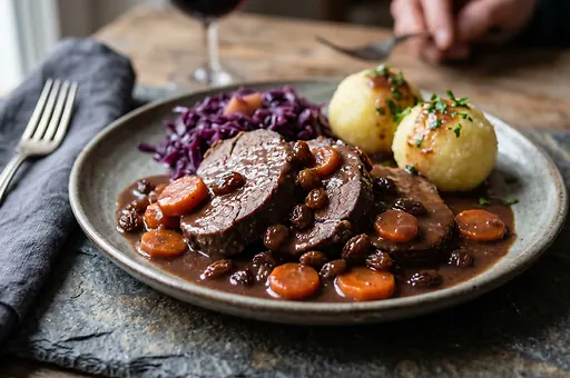 Klasyczna kwaśna pieczeń wołowa