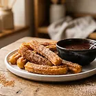 Churros z gorącą czekoladą
