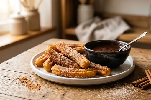 Churros with Hot Chocolate