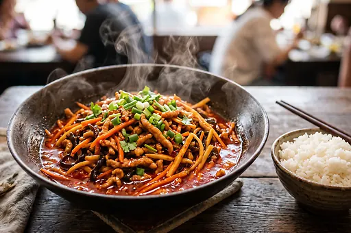 Wieprzowina w paskach yu xiang rou si
