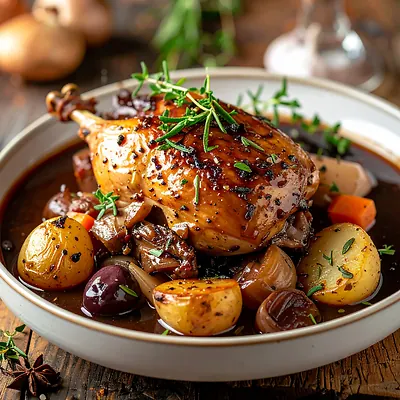 Coq au Vin, kogut w winie