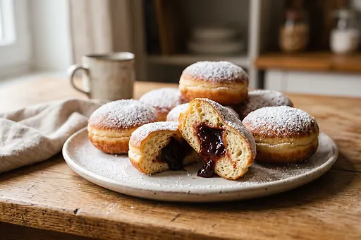 Berlińskie pączki z powidłami